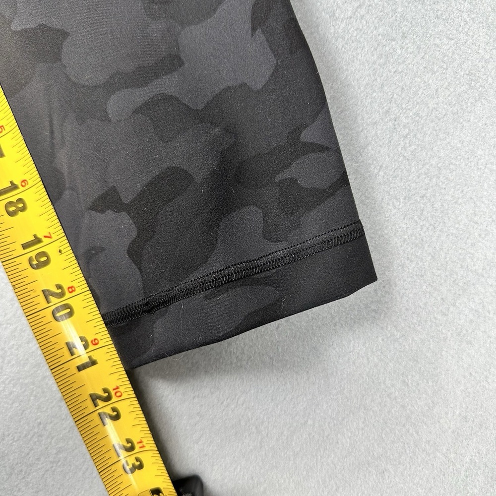Lululemon Leggings Womens 6 Black Grey Camo Excellent High Rise Crop W6BFBS - Picture 15 of 16